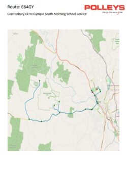 Route 798 – Glastonbury Creek to Gympie South Morning School Service