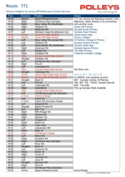 Route 771 – Victory Heights to Jones Hill Morning School Service